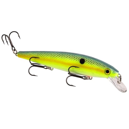 Strike King KVD Jerkbait 3 Hook,Chartreuse Sexy Shad, 0.05 - Image 1