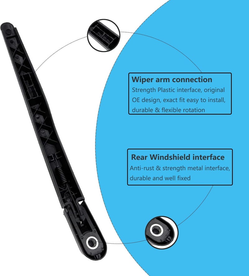 DAZOM Windshield Wiper Arm & Blade Set for Ford Vehicles - Image 5