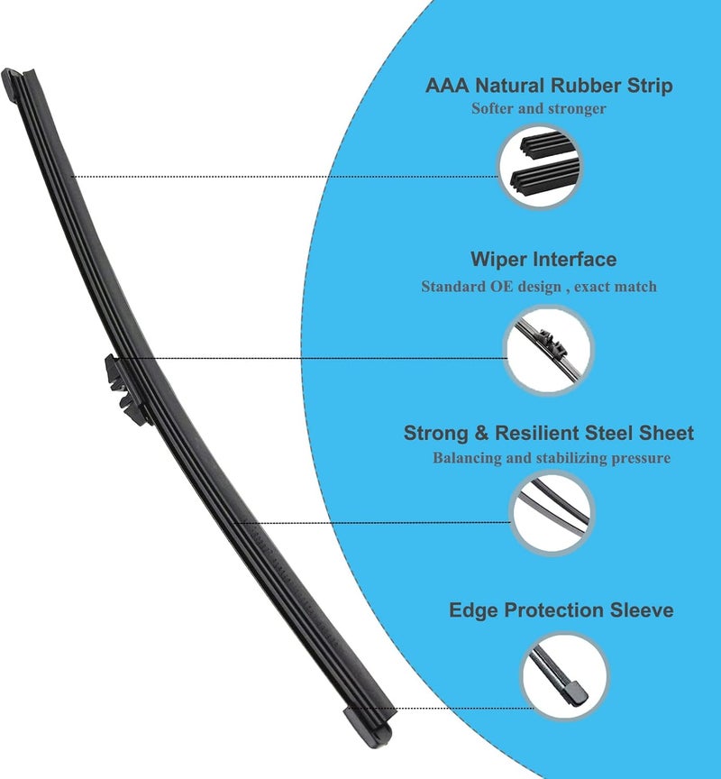 DAZOM Windshield Wiper Arm & Blade Set for Ford Vehicles - Image 4