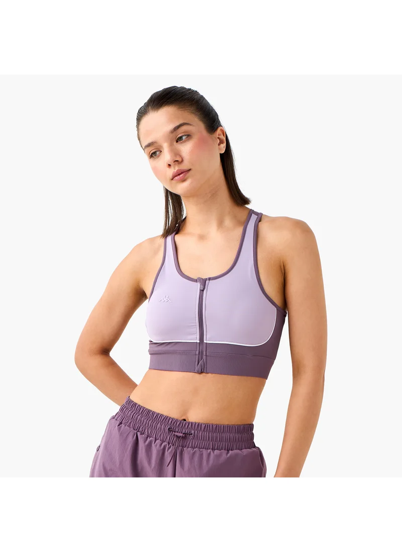 كابا Kappa Racerback Sports Bra with Zip Detail