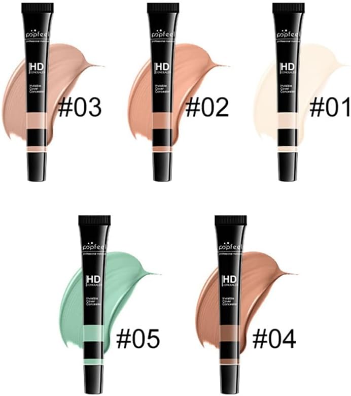 HD Concealer & Corrector Set, 5 Colors Waterproof Full Coverage Creamy Stick Contour for Dark Circles, Wrinkles, and 3D Face Makeup - Image 2