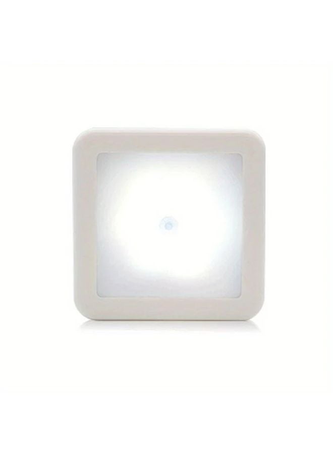 مستشعر الحركة الذكي المربع، ضوء ليلي LED، أبيض، مثبت على الحائط للخزائن والخزانات - Image 1