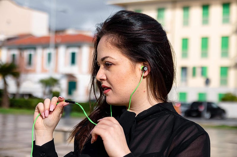 LUDOS Ultra Wired Earbuds In-Ear Headphones, 5 Years Warranty, Earphones with Microphone, Noise Isolating Earbuds, Memory Foam for iPhone, Samsung, Students, Kids, Women, Small - Image 2