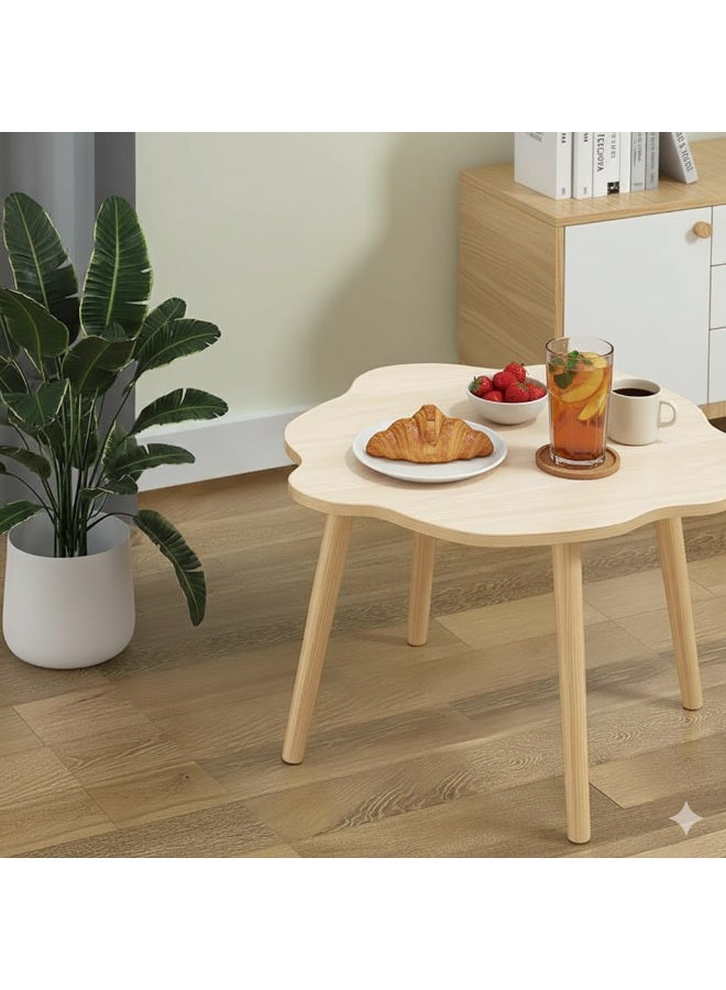 واو طاولة جانبية على شكل سحابة واو - طاولة جانبية وطاولة قهوة أنيقة من الخشب الصلب لغرفة المعيشة، وغرفة النوم، وغرفة الأطفال، والمساحات الصغيرة - Image 5