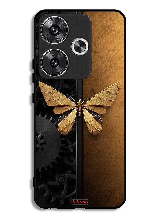 Tolwak Xiaomi Poco F6 5G Protective Case Cover Steel Butterfly - Image 1