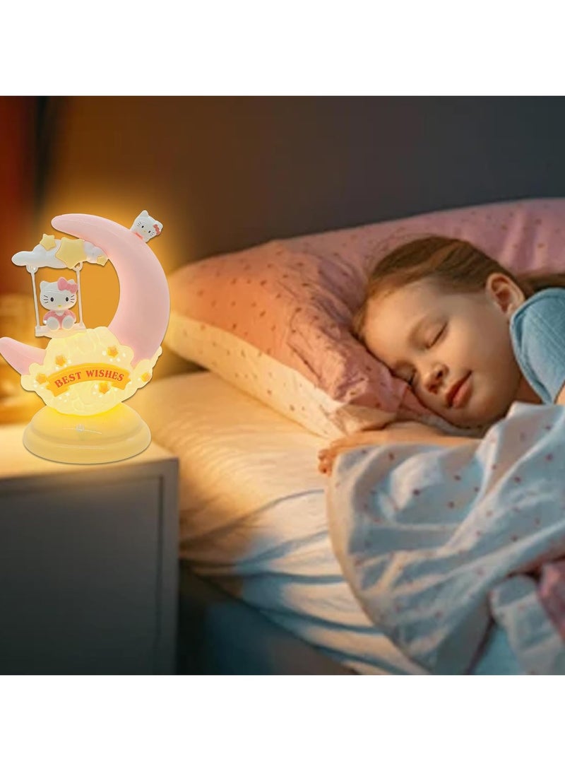 general Hello Kitty Light Night Light Room Decoration Bedroom Decorations Home Lights  - Image 5
