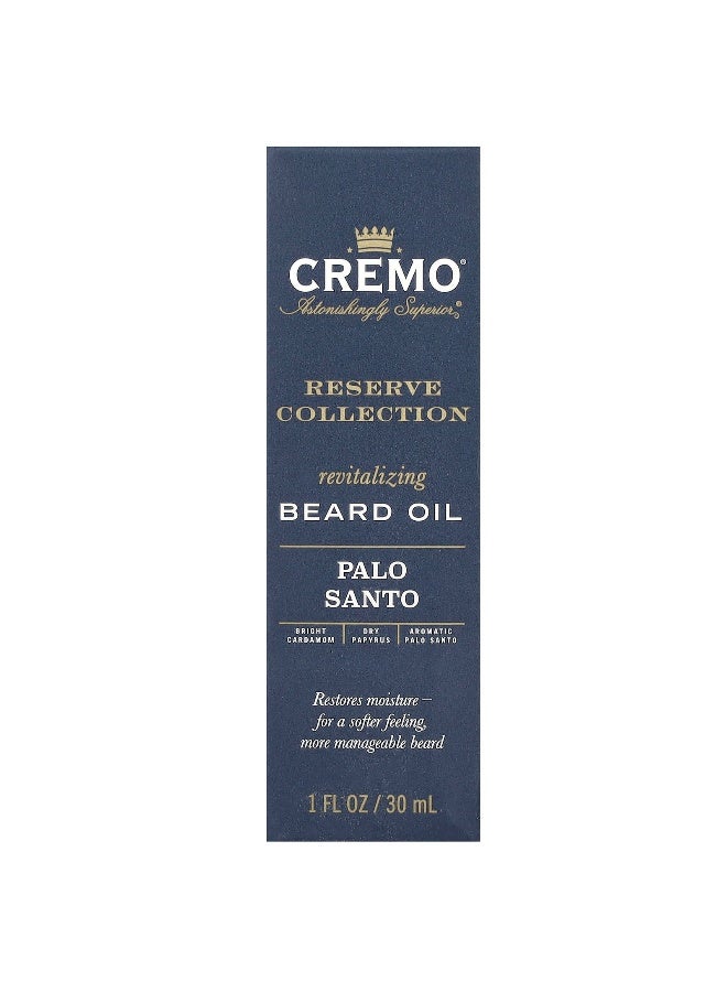 Cremo, Reserve Collection, Revitalizing Beard Oil, Palo Santo, 1 fl oz (30 ml) - Image 2