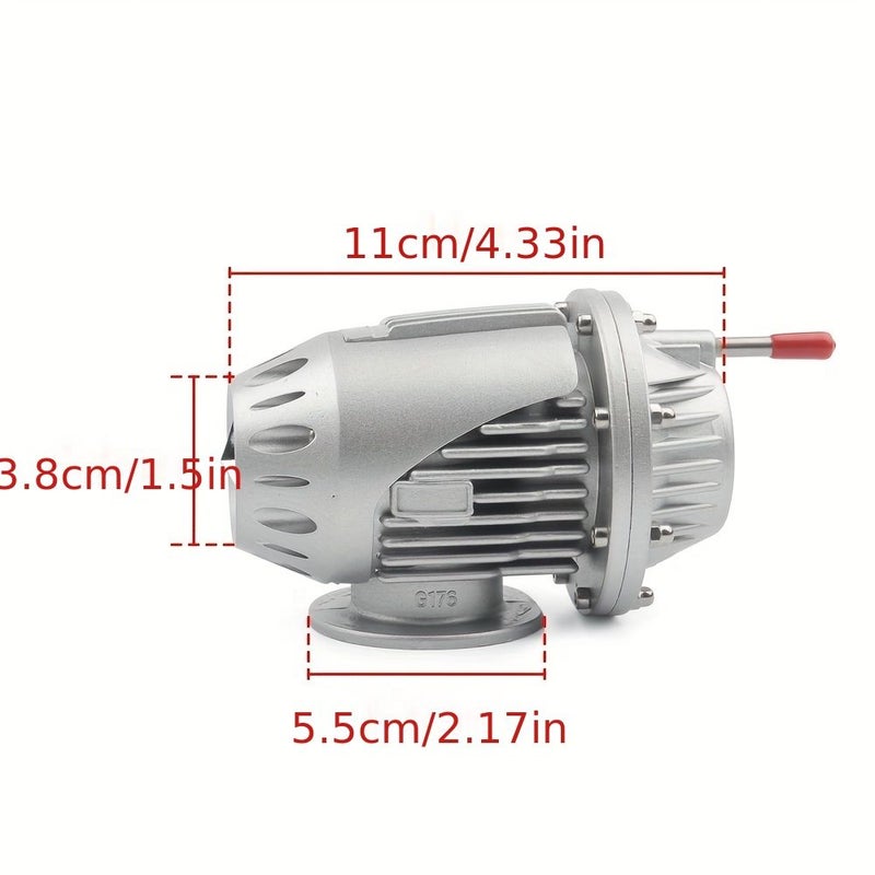 Black Turbo Blow Off Valve Automotive Vent Relief For Racing Use - Image 2