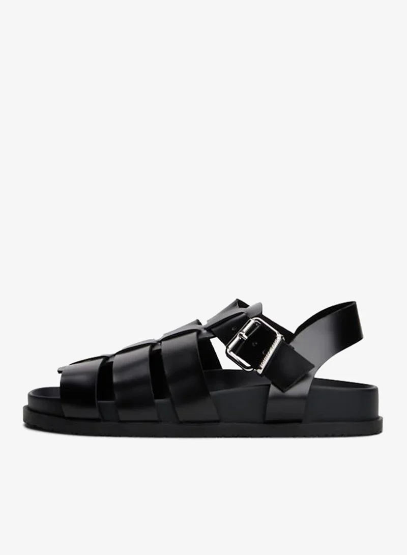 TOMMY JEANS Fisherman Patent Sandals
