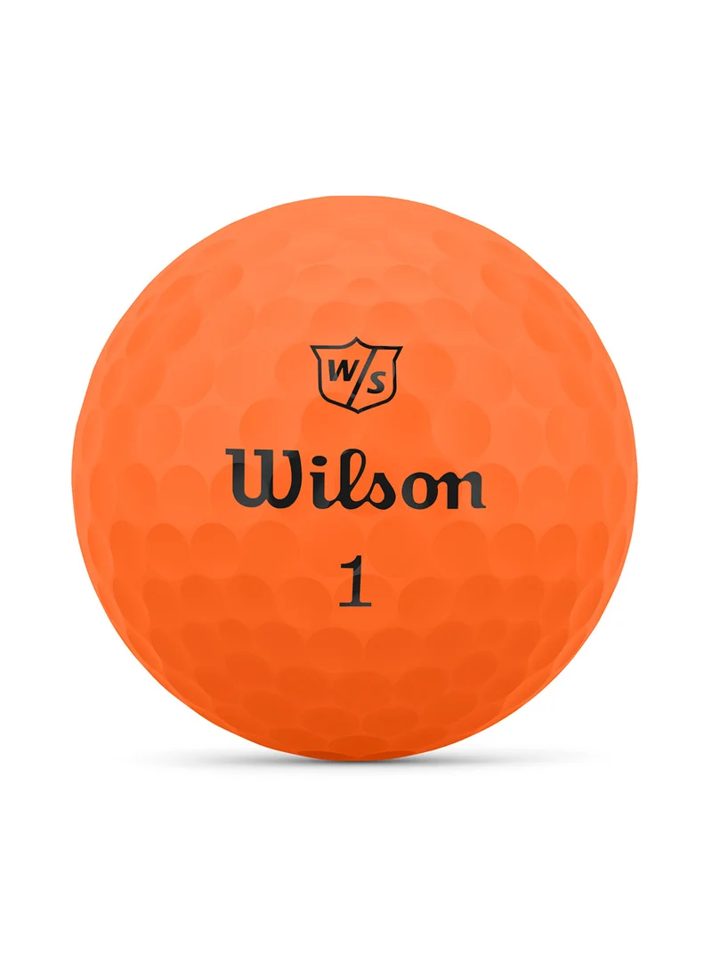 Wilson Staff Duo Orange Golf Balls, Pack of 12