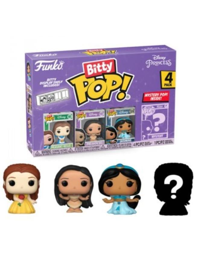 Funko Bitty Pop! Cartoon Animation: Disney - Disney Princesses - Belle 4pk - Image 2