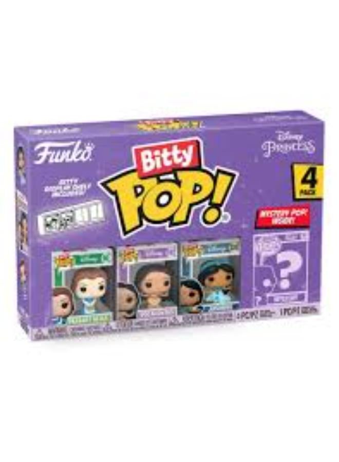 Funko Bitty Pop! Cartoon Animation: Disney - Disney Princesses - Belle 4pk - Image 3