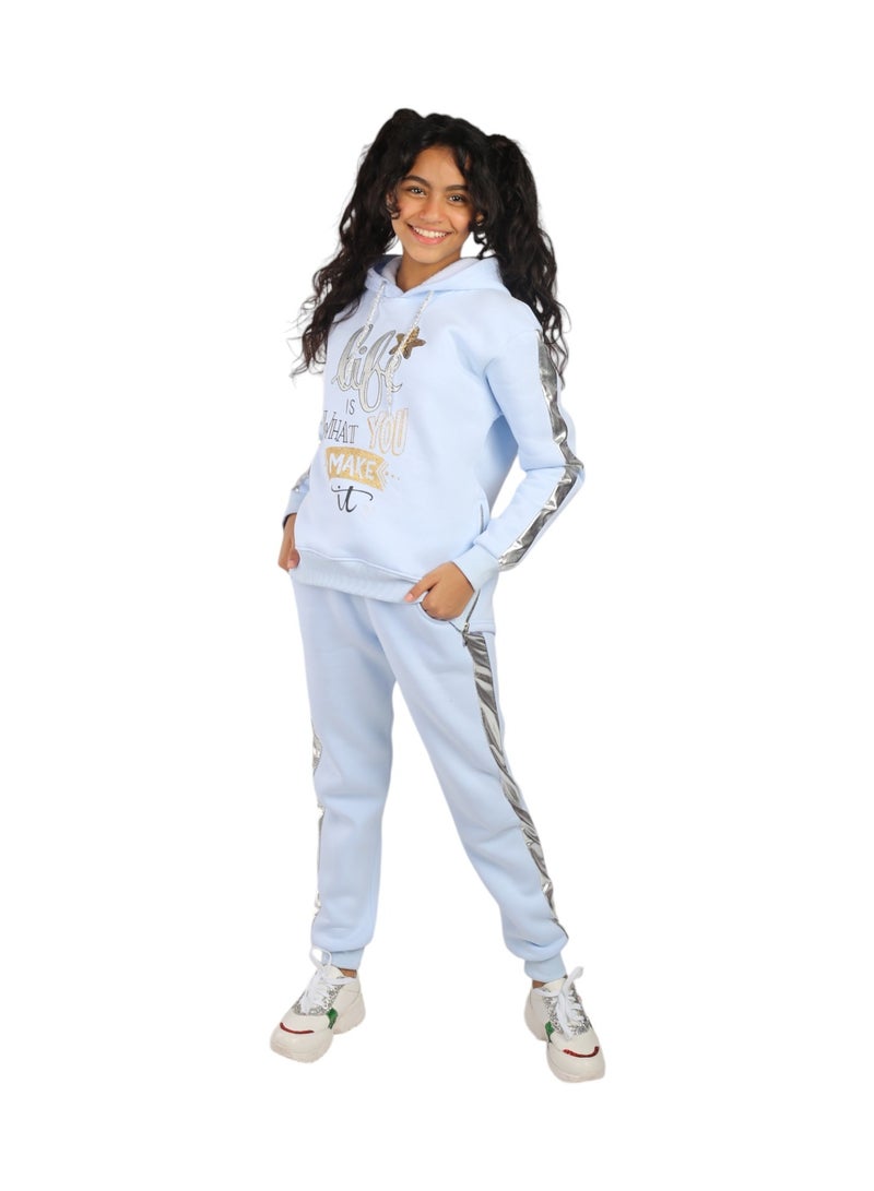CHOiCE LIFE Girls' Kids Tracksuit – Soft Milton Fabric for Lasting Style and Guaranteed Comfort  code 553 - Image 2