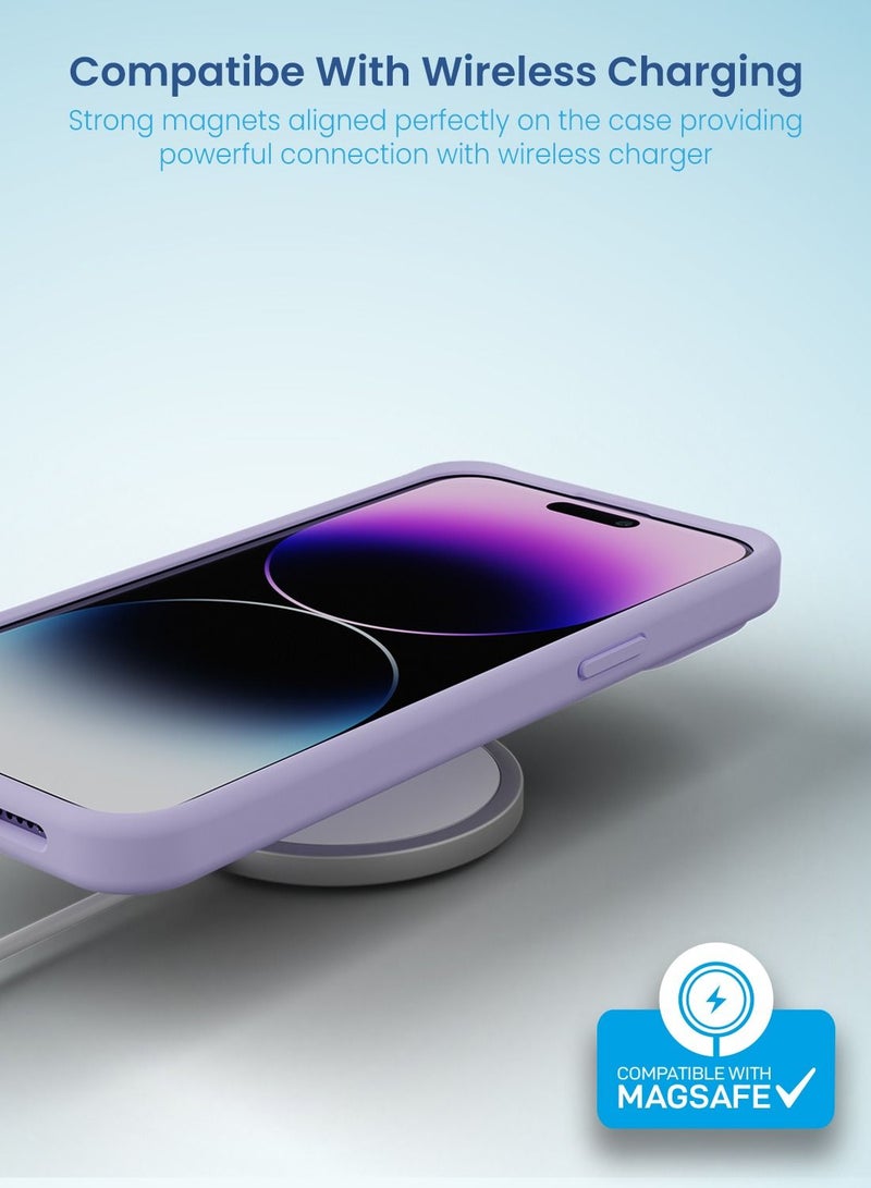 Remson غطاء سيليكوني واقي هجين مغناطيسي من ريمسون ماج-إكس لحماية آيفون 14 برو ماكس (بنفسجي) - Image 4
