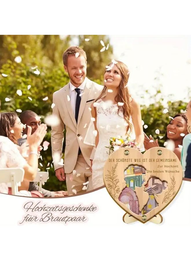 Wooden Love Style Wedding Keepsake Sign Handcrafted Elegant Tabletop Decor - Image 4