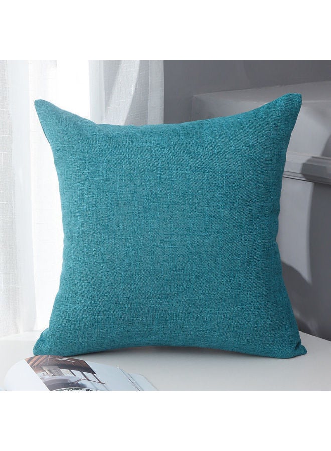 Solid Color Cotton And Linen Pillow Chinese Style Office Pillow Bedside Soft Bag Cushion Waist Pillow Backrest Sofa Pillowcase Customized