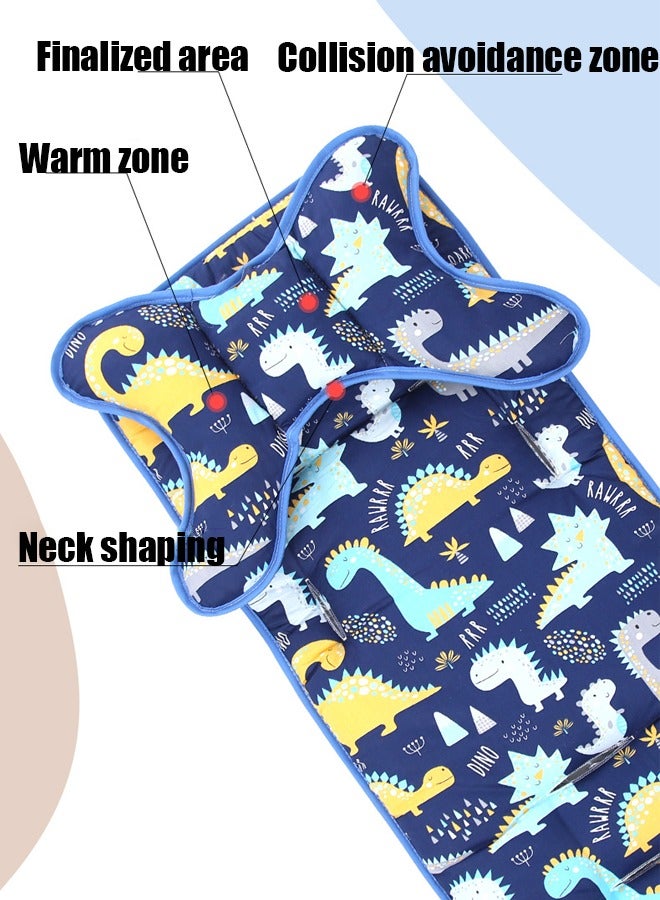 Aissiora Baby stroller seat cushion, Baby Seat Pad , Soft and Breathable Stroller Liner, Pillows are removable Available on both sides, breathable, moisture-absorbing, sweat-wicking Suitable for all vehicle models Four season universal  - Image 3