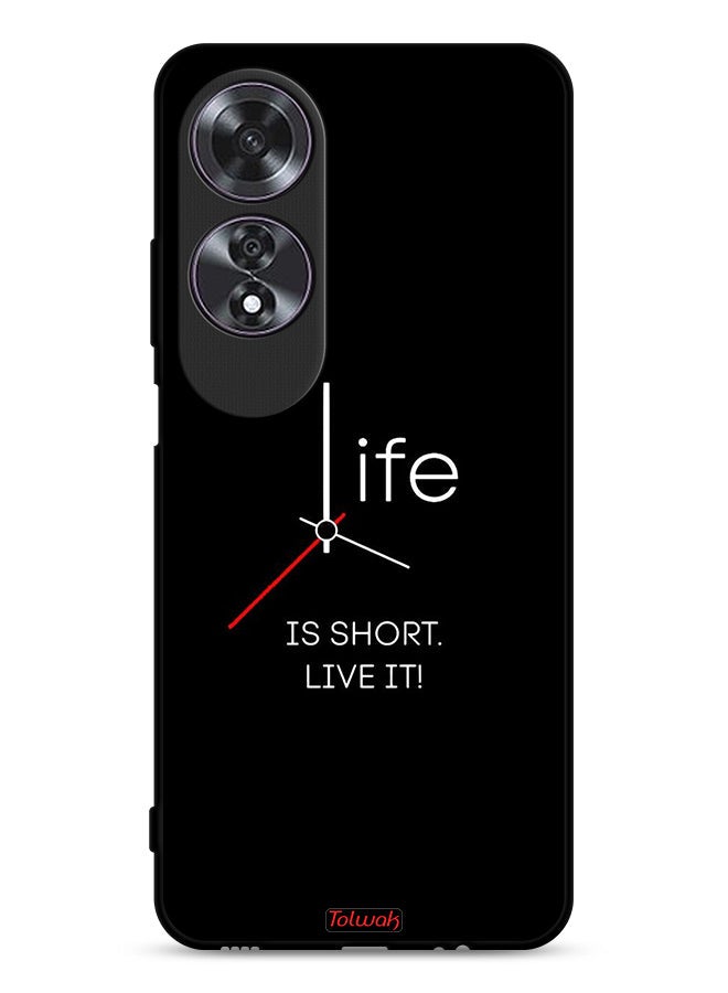 Tolwak Oppo A60 Protective Case Cover Life Is Short Live It - Image 1