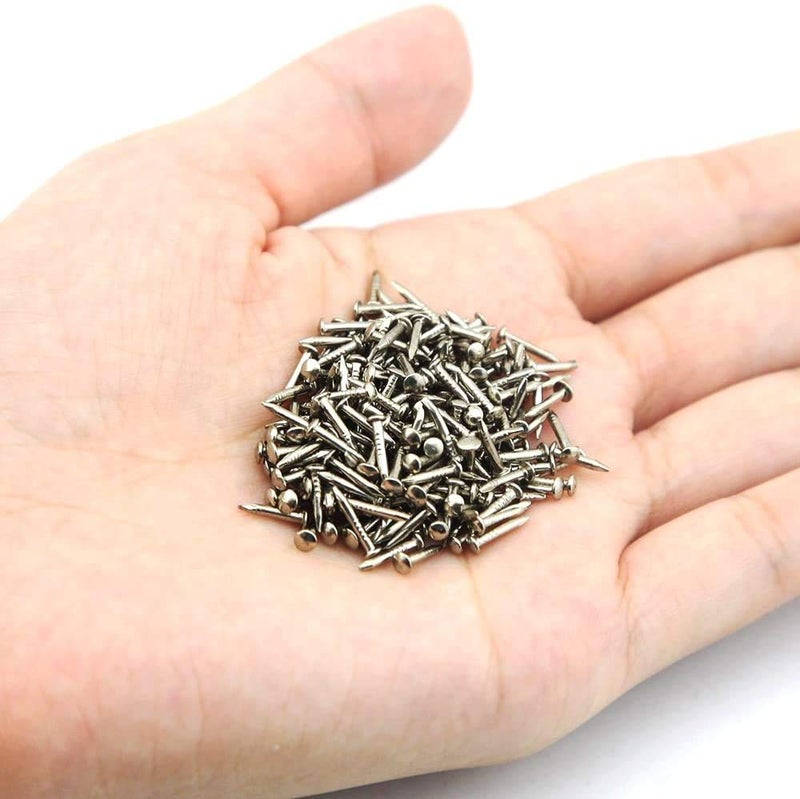 BLUELEC Tiny Wooden Nails for DIY Craft Projects, Antique Drawer Repairing, Mini Boxes Decorative Accessories[Set of 200pcs]0.039Ã—0.39inch (1Ã—10mm,Silver) - Image 3