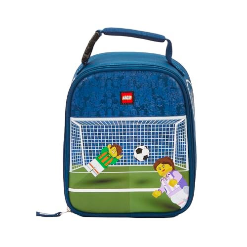 LEGO Kids City Heritage Classic Lunch Box, Insulated Soft Reusable Lunch Bag Meal Container for Boys and Girls, Perfect for School, or Travel, Meal Tote to Keep Food and Drinks Cold, Soccer Goal - Image 4
