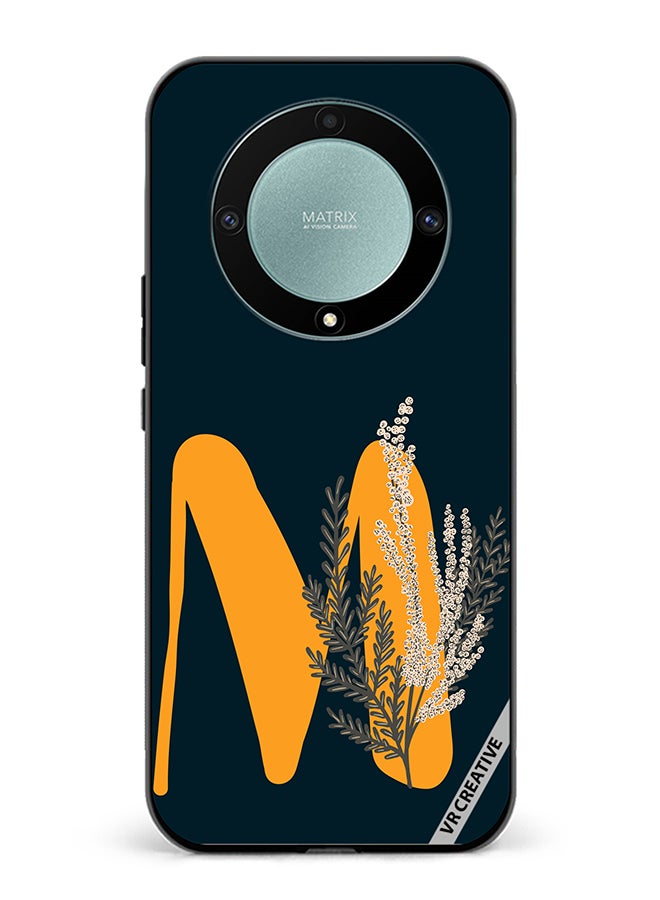 VR CREATIVE غطاء حماية لهاتف Honor X9b بتصميم حروف M(113) متعدد الألوان - Image 1