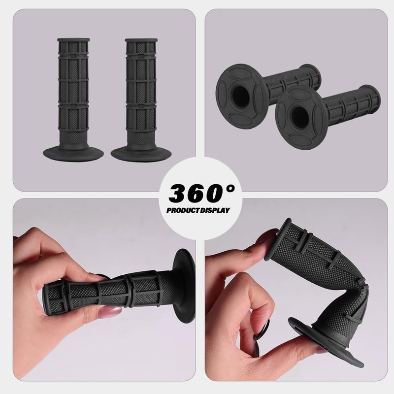 DAYIMADE 7/8" Pit Bike Handlebars Set with Foam Pad & Grips -Motorcycle Handlebars for CRF YZF KXF KLX RMZ DRZ Dirt Bike, ATV, Quad, E-Bike Mods,T6 Aluminum 7/8 Motorcycle Handlebar Upgrade (Black&Black) - Image 4