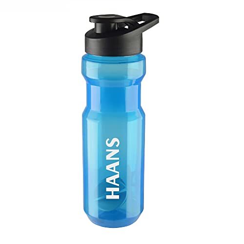Haans Aqua Gym Protein Shaker Bottle with Easy Mixing Ball 700 Ml Color- Blue (Pack of 1) - Image 1
