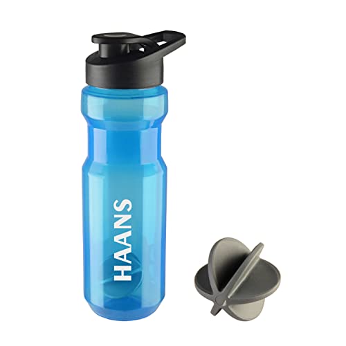 Haans Aqua Gym Protein Shaker Bottle with Easy Mixing Ball 700 Ml Color- Blue (Pack of 1) - Image 4