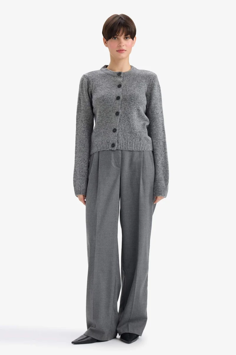ديفاكتو Regular Fit Basic Buttoned Soft Touch Soft Knit Cardigan