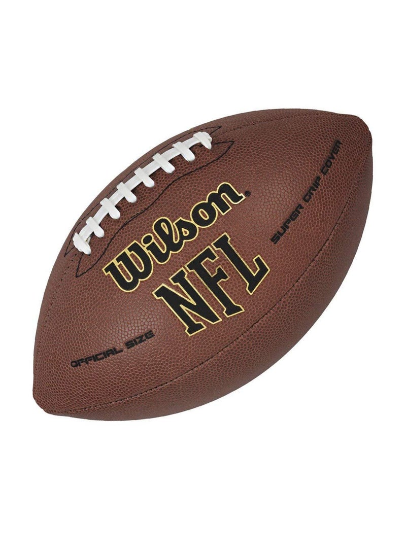 Wilson Wilson NFL Super Grip Composite Football - Official Size, Brown  - Image 2
