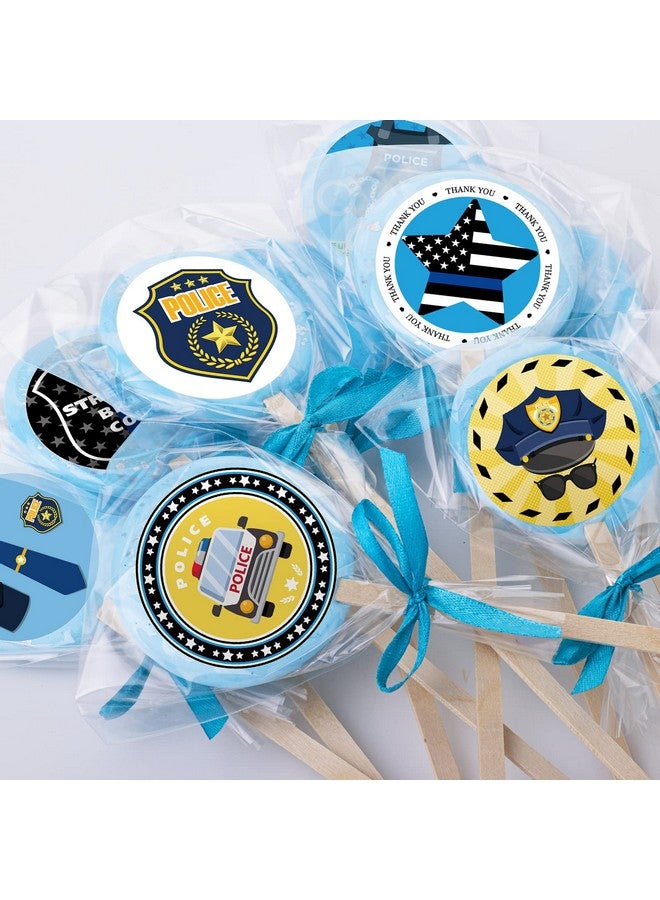 Geyee 1000 Pcs Police Stickers For Kids Police Badge Stickers Assorted Police Stickers Roll Adhesive Police Name Tag Sticker Car Decals For Kids School Education Birthday Party Community Events 8 Styles - Image 3