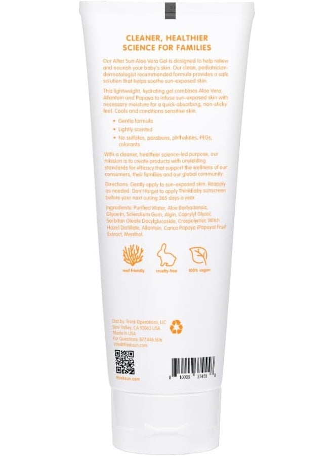 THINK baby Aloe Vera After Sun Relief Gel - EWG Verified Natural After Sun Skincare for Face & Body - Hydrating, Soothing, Moisturizing Sunburn Solution for Babies & Toddlers, 8oz - Image 2
