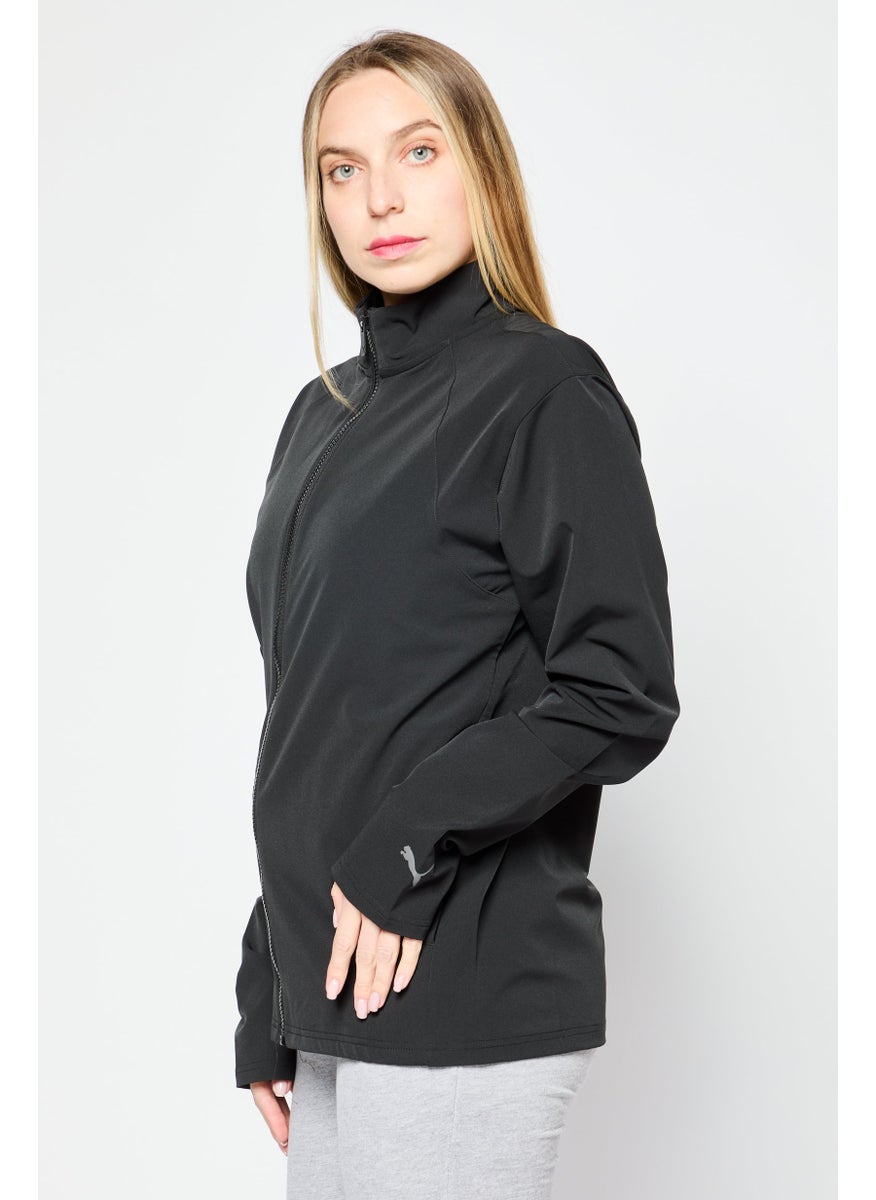 PUMA Women Sportswear Fit Long Sleeve Running Track Jacket, Black  - Image 3