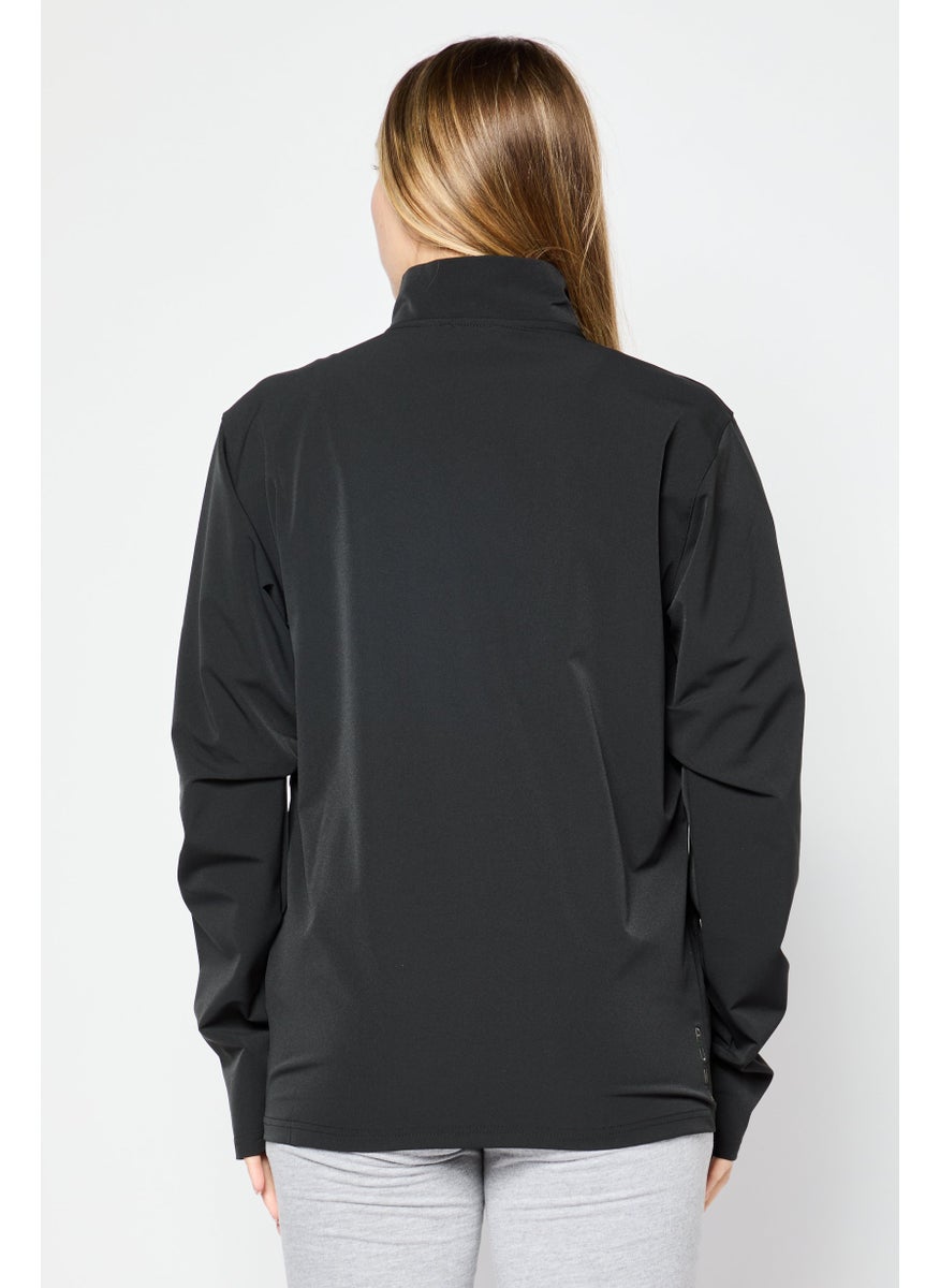 PUMA Women Sportswear Fit Long Sleeve Running Track Jacket, Black  - Image 4