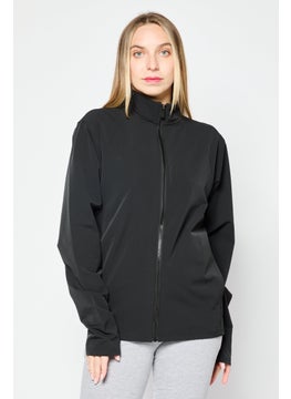 PUMA Women Sportswear Fit Long Sleeve Running Track Jacket, Black  - Image 1