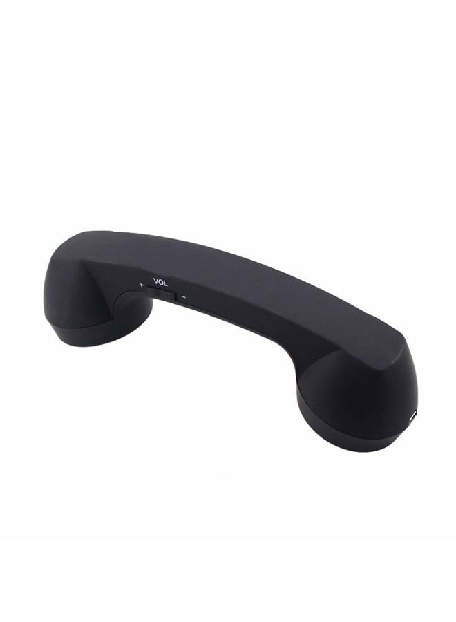 ENJOY-UNIQUE Wireless Retro Telephone Handset and Wire Radiation-Proof Handset Receivers Headphones for a Mobile Phone with Comfortable Call (Black) - Image 1