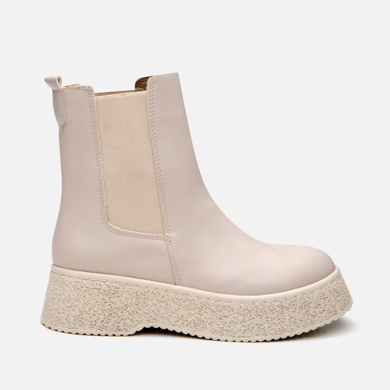 Hotiç 01boh295300a310 beige Women's Flat Boots