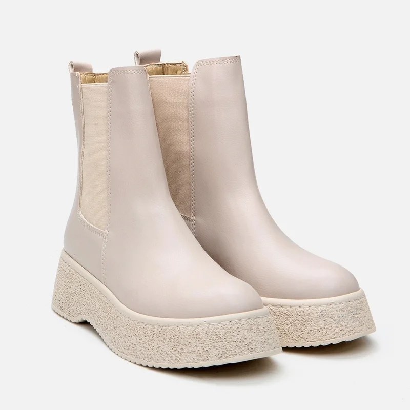 Hotiç 01boh295300a310 beige Women's Flat Boots