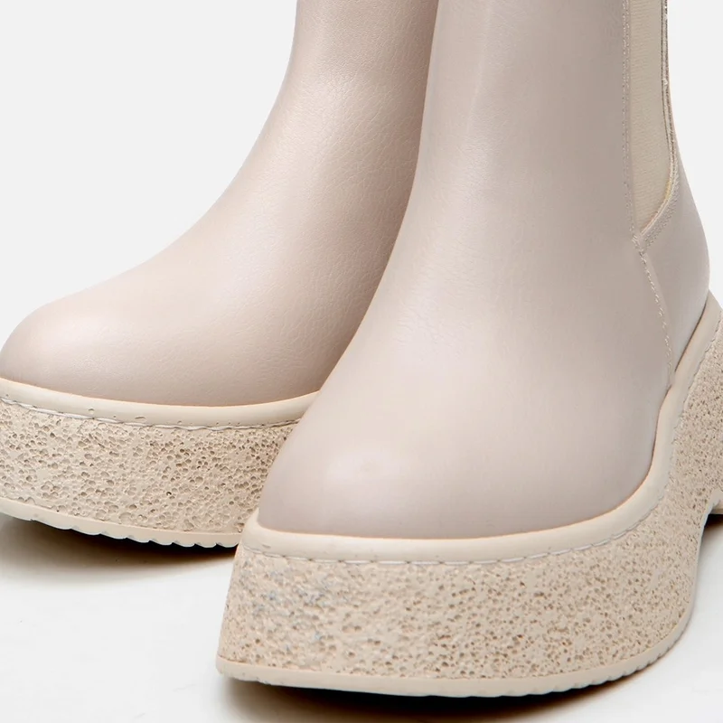 Hotiç 01boh295300a310 beige Women's Flat Boots