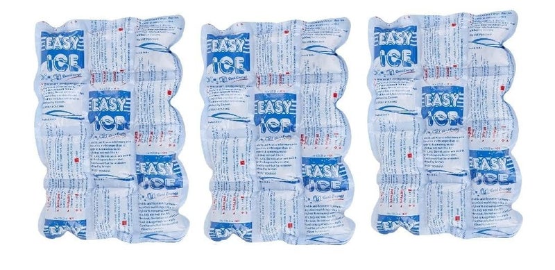 Easy Ice Reusable Ice Pack Sheets (Pack of 3) – Flexible 12 Cell Cooling Packs for Ice Box, Lunch Boxes & Insulated Bags – Long-Lasting Freezer Packs for Food Storage & Travel - Image 1