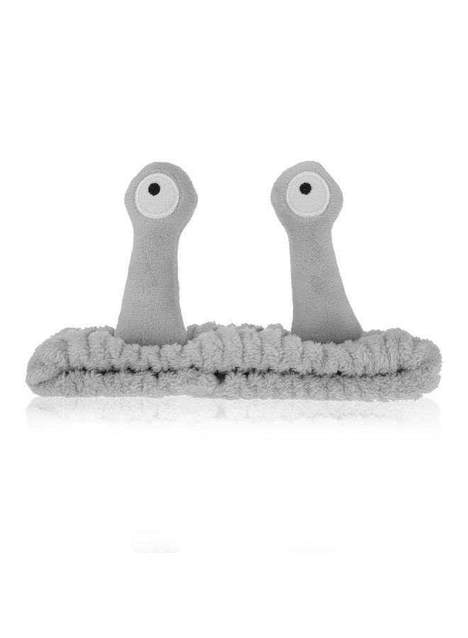 Molain Snail Headband for Face Washing, Spa Makeup, Sports - Cute Coral Fleece Elastic Headband with Creative Hair Accessories - Image 1