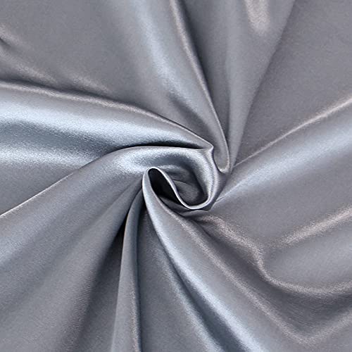Coldwind Crib Sheets for Boys, Satin Fitted Crib Sheet Soft & Silky Baby Mattress Sheet (52"x28"x8") for Baby Boys and Girls, Great for Baby with Hair and Skin, Grey - Image 2