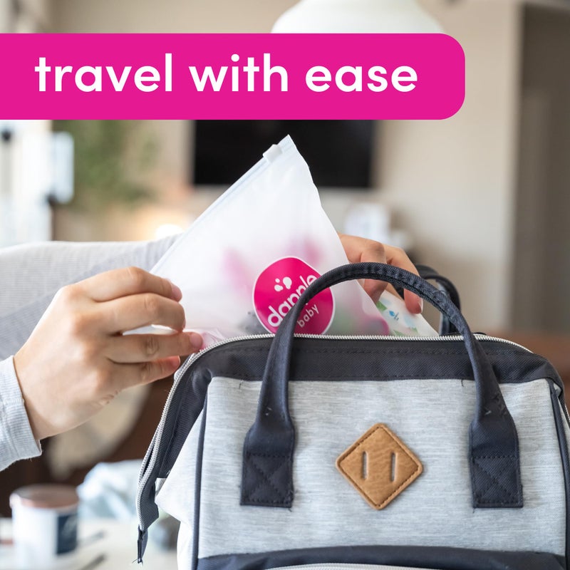 Dapple Breast Pump Cleaning Kit, 3 Baby Bottle Cleaning Brushes, Hypoallergenic & Powered by Plants, Removes Milk Residue, Leaves No Taste, 3oz Soap, 10ct Wipes 3 Cleaning Brushes - Image 5