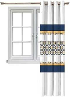 Naguib Selim Naguib Selim M.C 244 - B 3D Printed Curtain for Living Room and Bedroom, Multi Color, 280 * 140 cm 