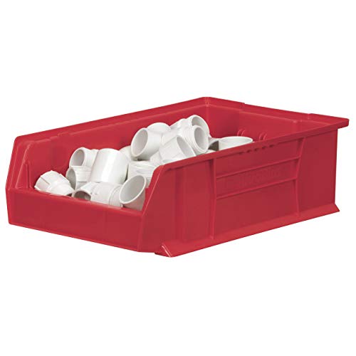 Akro-Mils 30280 Super-Size AkroBins Plastic Storage Bins, Space-Saving Stackable Bins for Garage, Classroom, Warehouse Organization, 20-Inch L x 12-Inch W x 6-Inch H, Clear, 4-Pack - Image 4
