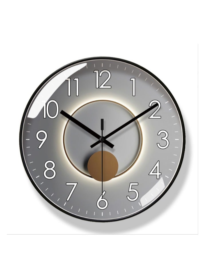 Wall clock, living room clock, American light luxury silent clock, modern silent quartz clock，14inch  - Image 1
