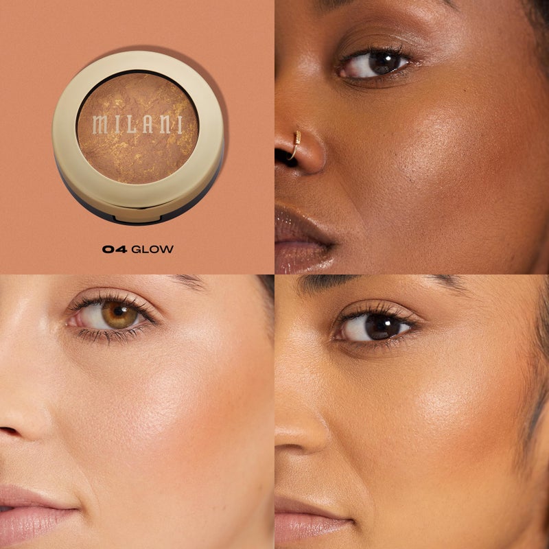 Milani Bronzer Powder - Baked Bronzer Made in Italy, Bronzing Shimmer Highlighter Makeup for Contour -Glow - Image 2
