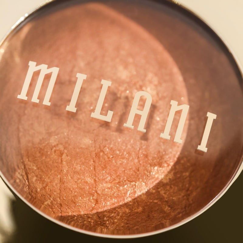 Milani Bronzer Powder - Baked Bronzer Made in Italy, Bronzing Shimmer Highlighter Makeup for Contour -Glow - Image 4