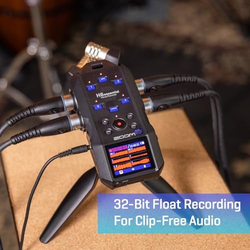 Zoom H6essential (2024 Model, Essential Series) with 32-Bit Float, Accessibility, 6-Track Recorder, Stereo Microphones, 4 XLR/TRS Inputs, USB Audio Interface, for Musicians, Podcasters, & Filmmakers - Image 4