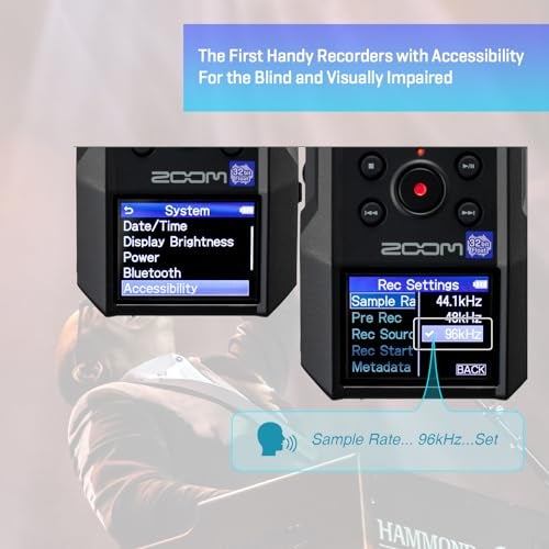 Zoom H6essential (2024 Model, Essential Series) with 32-Bit Float, Accessibility, 6-Track Recorder, Stereo Microphones, 4 XLR/TRS Inputs, USB Audio Interface, for Musicians, Podcasters, & Filmmakers - Image 5